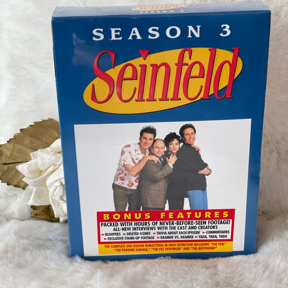 New with tags SEINFELD SEASON 3 VOLUME 2 w/BONUS FEATURES remastered in high def
